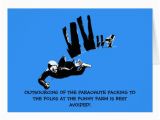 Skydiving Birthday Card Bad Taste but Funny Skydiving Greeting Card Zazzle