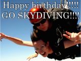 Skydiving Birthday Card Happy Birthday Go Skydiving