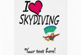 Skydiving Birthday Card I Love Skydiving Greeting Card Zazzle