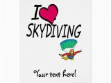 Skydiving Birthday Card I Love Skydiving Greeting Card Zazzle