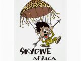 Skydiving Birthday Card Skydive Africa Happy Birthday Card Zazzle