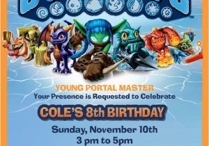 Skylander Birthday Invitations 62 Best Skylanders Birthday Party Images On Pinterest