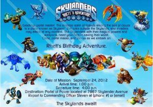 Skylander Birthday Invitations Skylander Birthday Party On Pinterest Skylanders Party