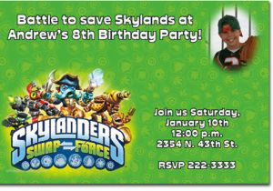 Skylander Birthday Invitations Skylander Invitation Wording Party Invitations Ideas