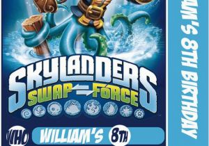 Skylander Birthday Invitations Skylander Swap force Card Birthday Party Invitation