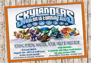 Skylander Birthday Invitations Unavailable Listing On Etsy