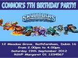 Skylander Birthday Invites Personalised Skylanders Invitations