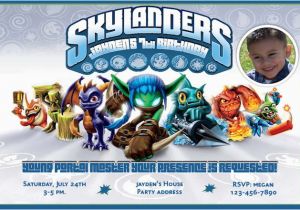 Skylander Birthday Invites Skylanders Game Inspired Birthday Invitations