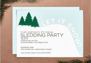 Sledding Birthday Party Invitations Sledding Party Invitation Flickr Photo Sharing