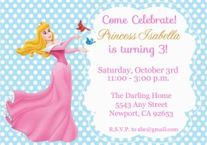 Sleeping Beauty Birthday Invitations Princess Aurora Sleeping Beauty Invitation Kid 39 S Birthday