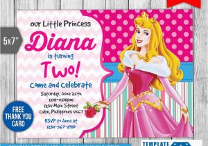Sleeping Beauty Birthday Invitations Sleeping Beauty Invitation Disney Princess Invite by