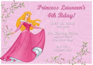 Sleeping Beauty Birthday Invitations Sleeping Beauty Princess Aurora Birthday Invitation