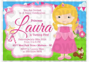 Sleeping Beauty Birthday Party Invitations Princess Aurora Sleeping Beauty Inspired Birthday Invitation