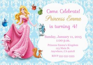 Sleeping Beauty Birthday Party Invitations Princess Aurora Sleeping Beauty Invitation Kid 39 S Birthday