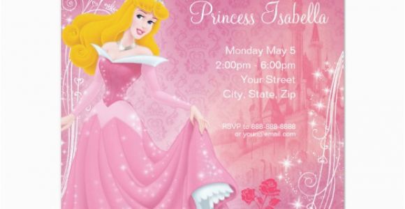 Sleeping Beauty Birthday Party Invitations Sleeping Beauty Birthday Invitation Zazzle Com