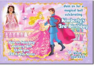 Sleeping Beauty Birthday Party Invitations Sleeping Beauty Birthday Party Invitation Ideas Bagvania