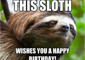 Sloth Happy Birthday Meme Happy Birthday Sloth Memes Quickmeme