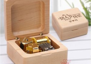 Small Birthday Gifts for Him Wool Lettering Music Box Music Box Birthday Gift Small