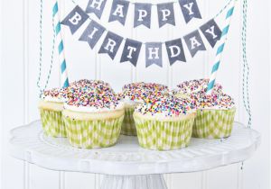 Small Happy Birthday Banner for Cake Yellowblissroad Com