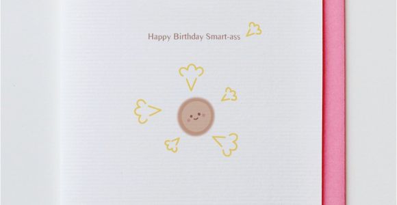 Smart ass Birthday Cards Smart ass Happy Birthday Greeting Card Funny Unique