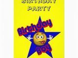 Smiley Face Birthday Invitations Birthday Boy Smiley Face Party Invitation 5 Quot X 7