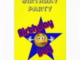 Smiley Face Birthday Invitations Birthday Boy Smiley Face Party Invitation 5 Quot X 7