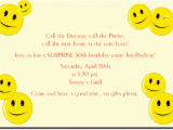 Smiley Face Birthday Invitations Smiley Face House Warming Invitation Rsvp Cards and