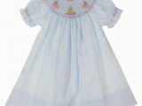 Smocked Birthday Dresses Rosalina Pale Blue Bishop Smocked Birthday Dress Blue