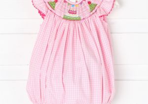 Smocked Birthday Dresses Smocked Birthday Bubble Pink Gingham Smocked Auctions