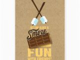 Smores Birthday Party Invitations Personalized Bonfire Invitations Custominvitations4u Com