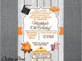 Smores Birthday Party Invitations Printable Birthday Party Invitation Camping Invite