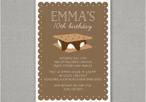 Smores Birthday Party Invitations S 39 More Birthday Party Invitation