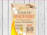 Smores Birthday Party Invitations S 39 Mores Birthday Invitation Digital File by Emmasuebowtique
