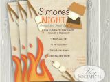 Smores Birthday Party Invitations S 39 Mores Invitation Smores Camping Invitation Campfire