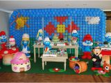 Smurf Decorations for Birthday Party Smurfs Kids Party Decor Table Party Birthday Ideas