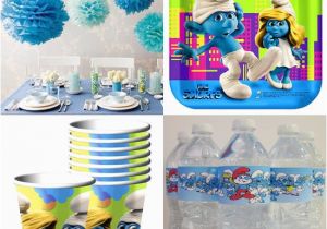 Smurf Decorations for Birthday Party Smurfs Party Decorations Party Ideas for A Smurfs themed