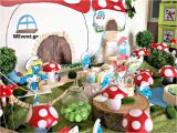 Smurf Decorations for Birthday Party Smurfs Village Birthday Party Ideas Photo 1 Of 28