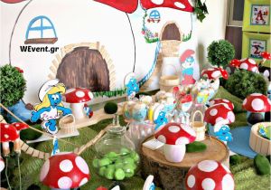Smurf Decorations for Birthday Party Smurfs Village Birthday Party Ideas Photo 1 Of 28
