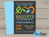 Snake Birthday Invitations Reptile Birthday Invitation Printable Reptile Invitation