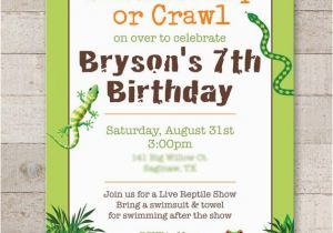 Snake Birthday Invitations Reptile Birthday Invitations Safari Jungle Bugs Insects