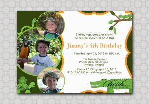 Snake Birthday Invitations Reptile Birthday Party Invitation Digital Invite Snake