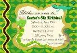 Snake Birthday Invitations Reptile Birthday Party Invitations Cimvitation