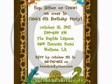 Snake Birthday Invitations Reptile Lizard Snake Birthday Party Invitations