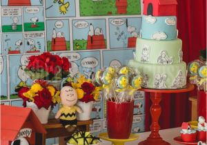 Snoopy Birthday Decorations Kara 39 S Party Ideas Snoopy themed Birthday Party