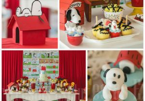 Snoopy Birthday Decorations Kara 39 S Party Ideas Snoopy themed Birthday Party Via Kara