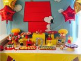 Snoopy Birthday Decorations Snoopy and Friends Birthday Party Ideas Photo 1 Of 16