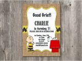 Snoopy Birthday Invitations Charlie Brown Birthday Invitation Snoopy Rustic Burlap