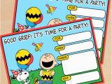 Snoopy Birthday Invitations Free Printable Peanuts Birthday Invitation