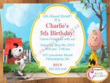 Snoopy Birthday Invitations Peanuts Movie Invitation Snoopy Birthday Invitation