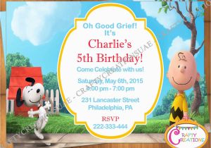 Snoopy Birthday Invitations Peanuts Movie Invitation Snoopy Birthday Invitation